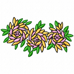 Flowers Embroidery Design 9
